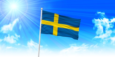 The Swedish flag